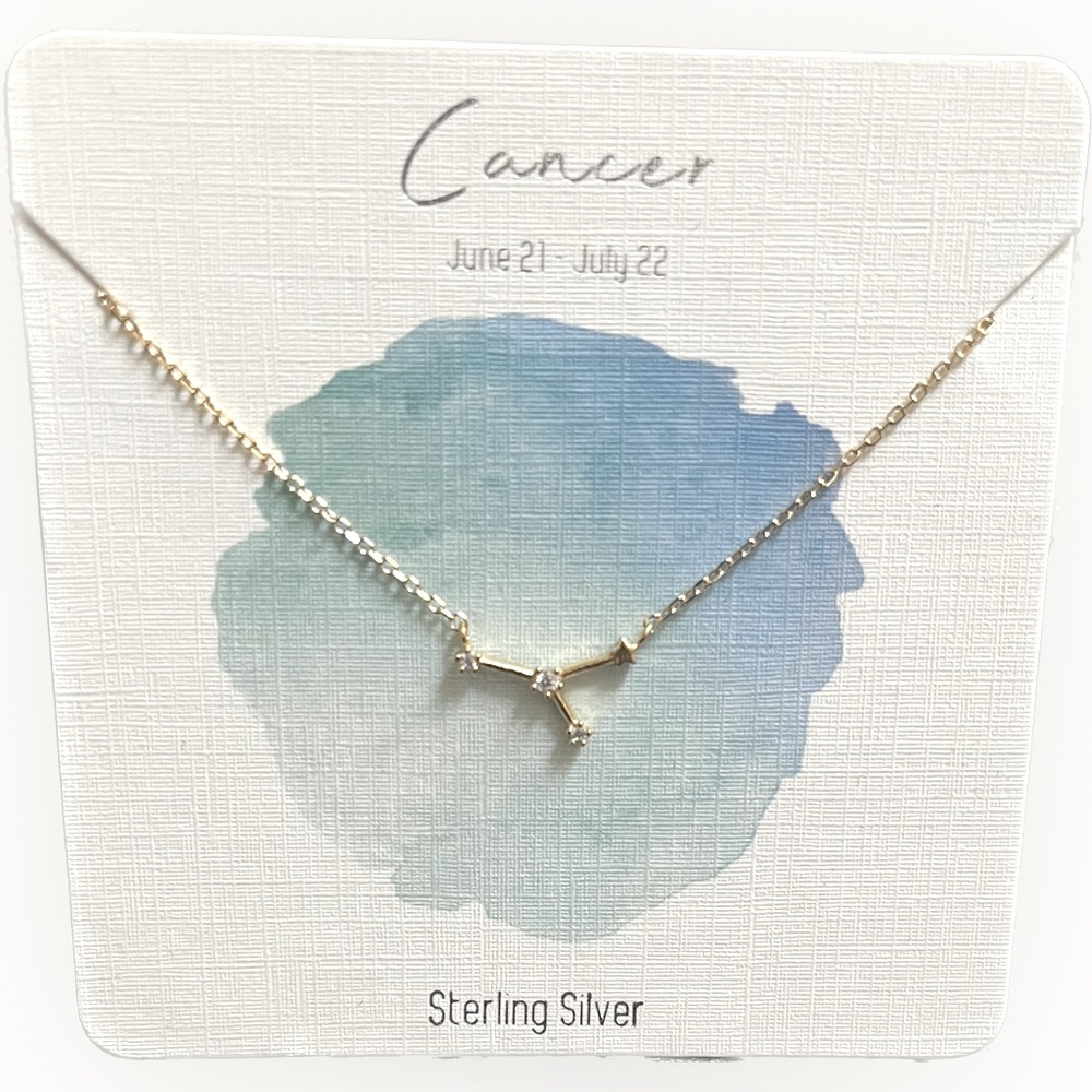 Cancer Sterling Silver Necklace